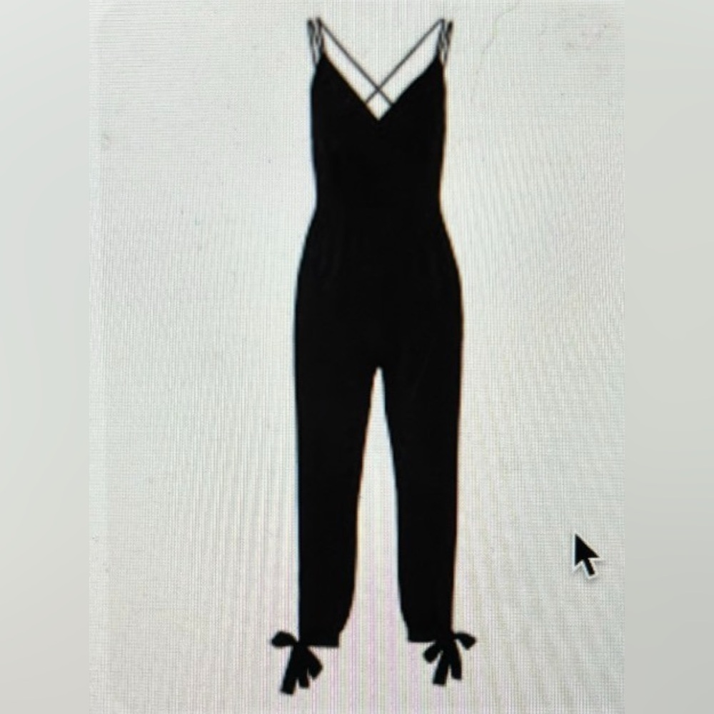 BCBG SURPLICE JUMPSUIT